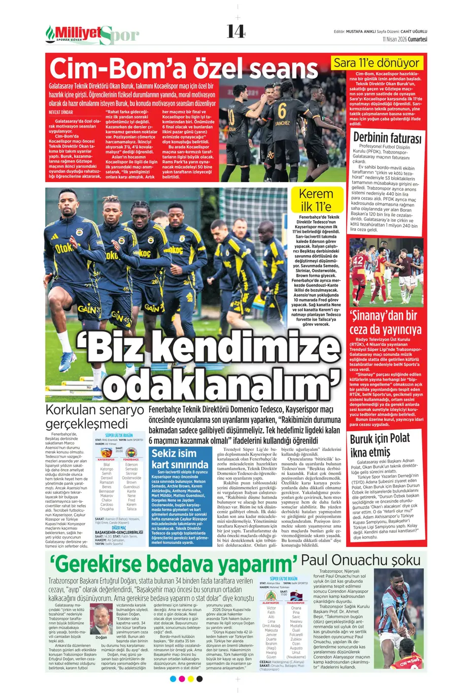 "Devler Osimhen için sırada" | Sporun manşetleri - 35