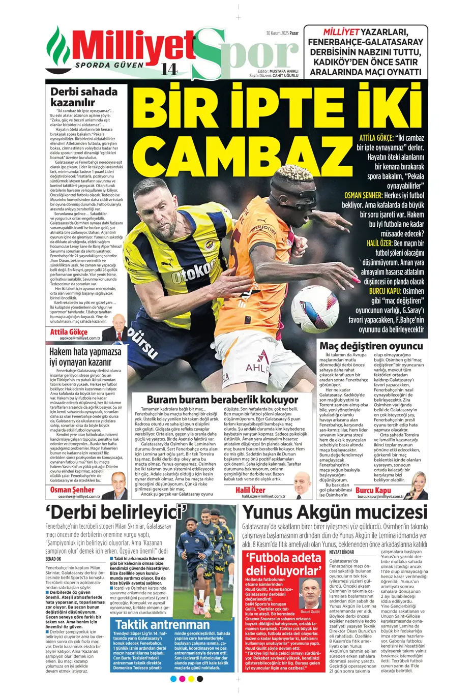 "Merih Demiral'da sona gelindi, imzalar yakın" | Sporun manşetleri - 13 "Merih Demiral'da sona gelindi, imzalar yakın" | Sporun manşetleri - 13