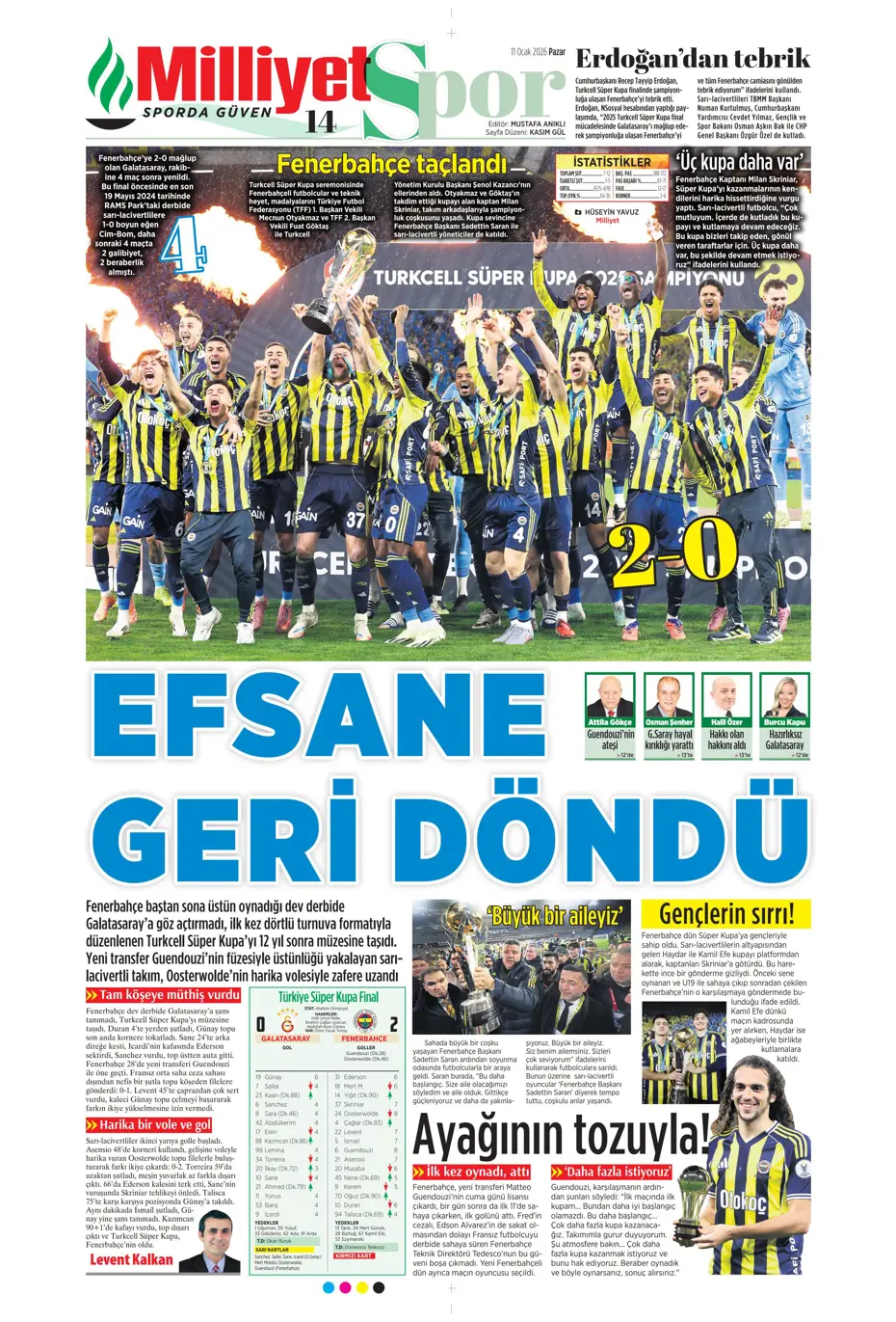 "Fenerbahçe'de volkanik patlama" | Sporun manşetleri - 36