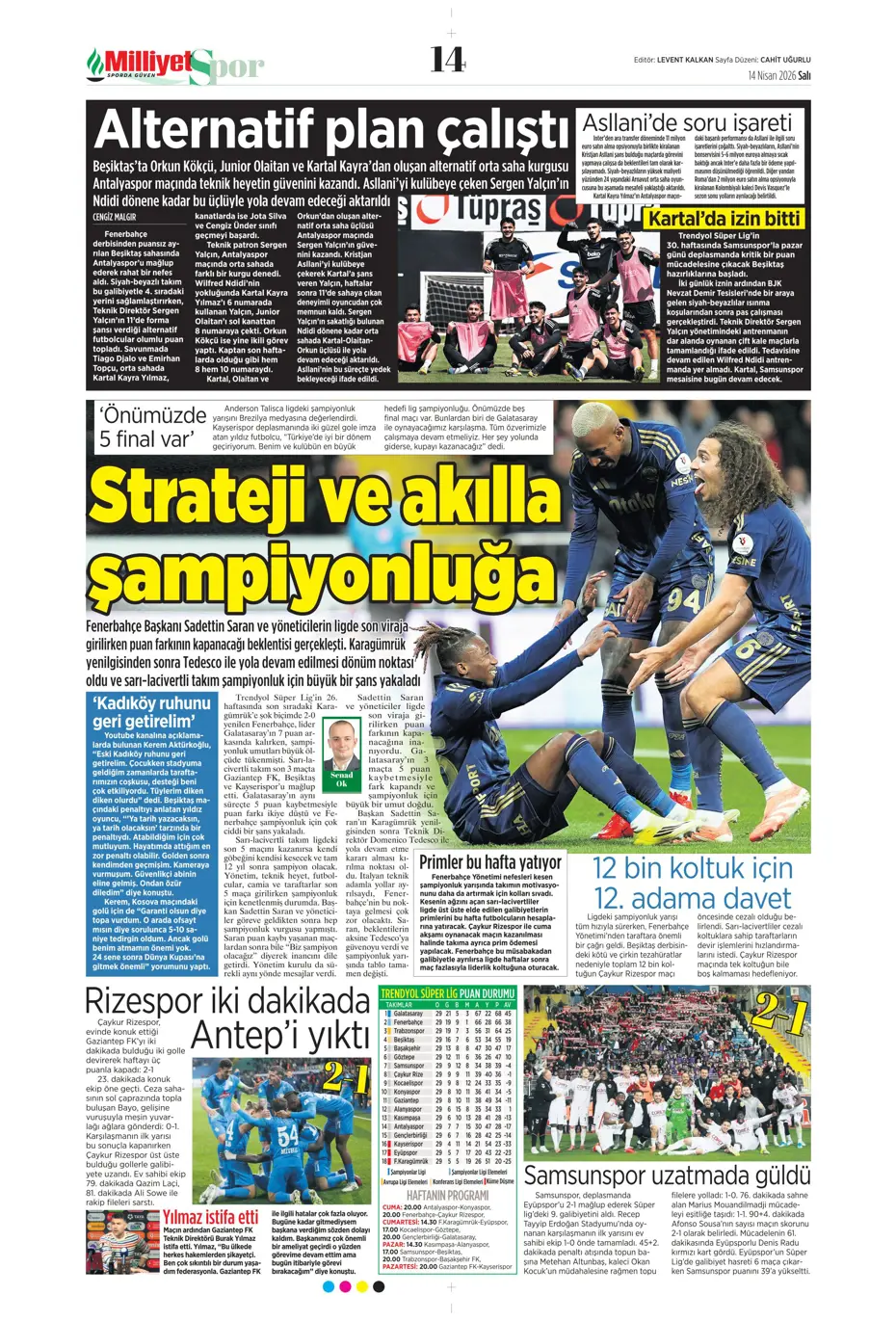 Tedesco takımdan ayrılmasına izin verdi, Fenerbahçe'ye veda ediyor | Sporun manşetleri - 19