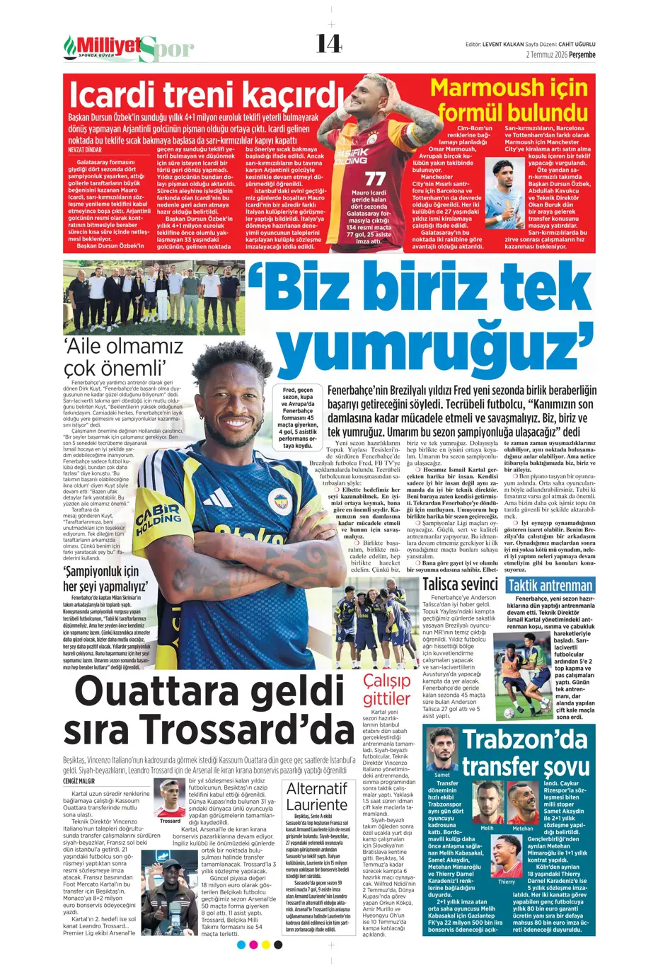 Fenerbahçe'den şok Malang Sarr kararı! Anlaşma sağlanmışken yüz çevrildi | Sporun manşetleri - 15 Fenerbahçe'den şok Malang Sarr kararı! Anlaşma sağlanmışken yüz çevrildi | Sporun manşetleri - 15