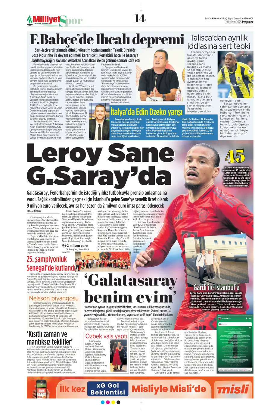 "Osimhen'in yerine En-Nesyri" | Sporun manşetleri - 14