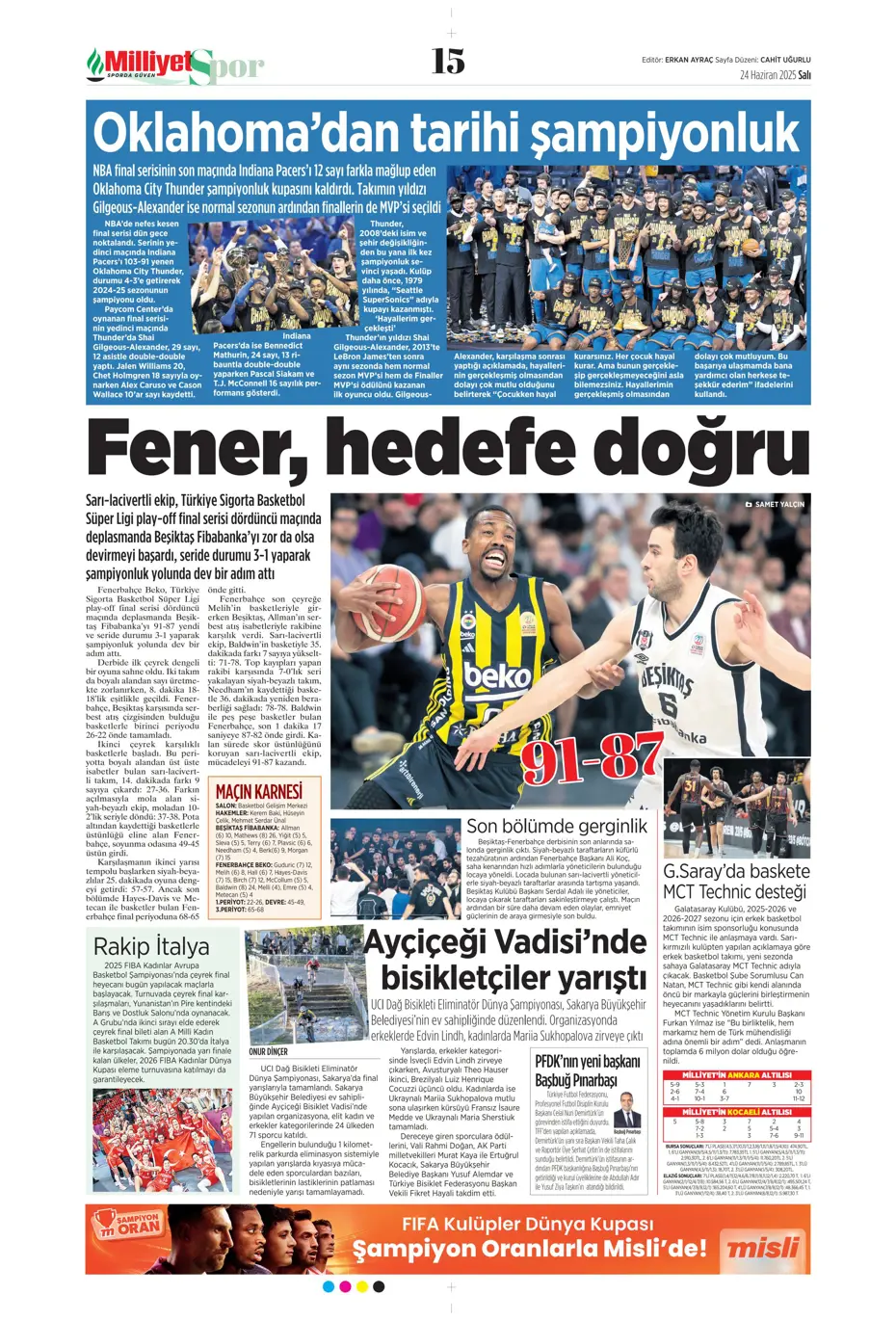 "Victor Osimhen'de son 16 gün" | Sporun manşetleri - 14