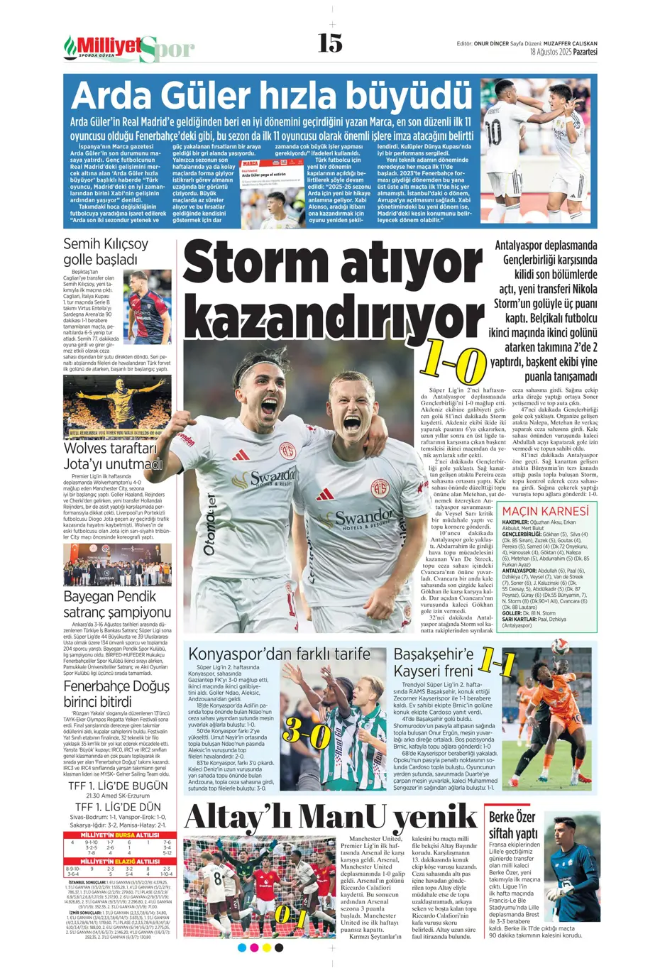 "Galatasaray'dan Antony bombası" | Sporun manşetleri - 15