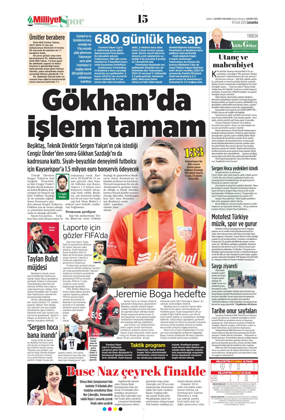 "Mühendislik harikası Domenico Tedesco" | Sporun manşetleri - 11
