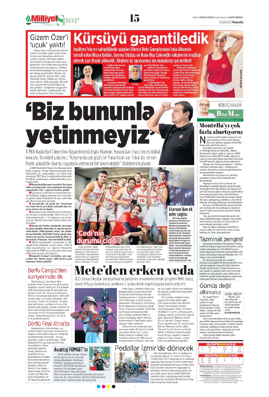 "Laporte ile mutlu son" | Sporun manşetleri - 14