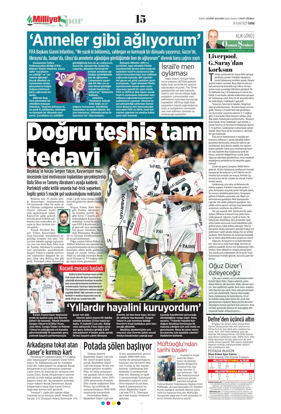 "Volkan Demirel'den Fenerbahçe'ye cevap" | Sporun manşetleri - 14