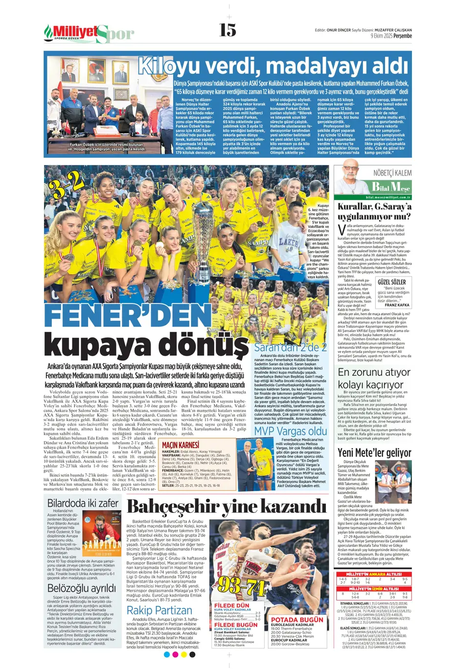 "Fenerbahçe, Tedesco'yla ilgili kararını verdi" | Sporun manşetleri - 13