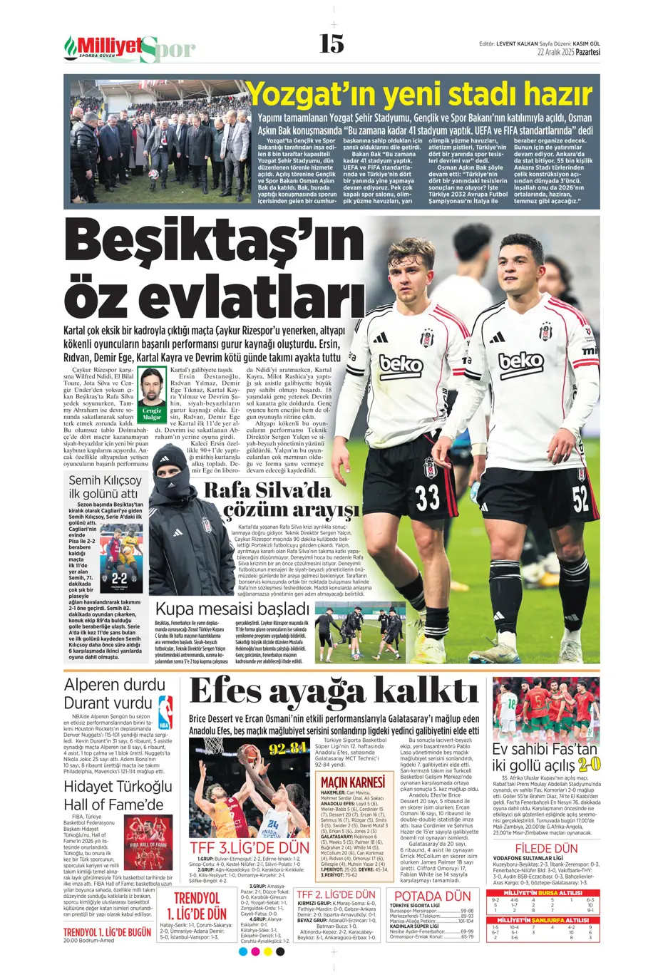 "Fenerbahçe'de 2 isim takımdan ayrılıyor: 35 milyon euro" | Sporun manşetleri - 36