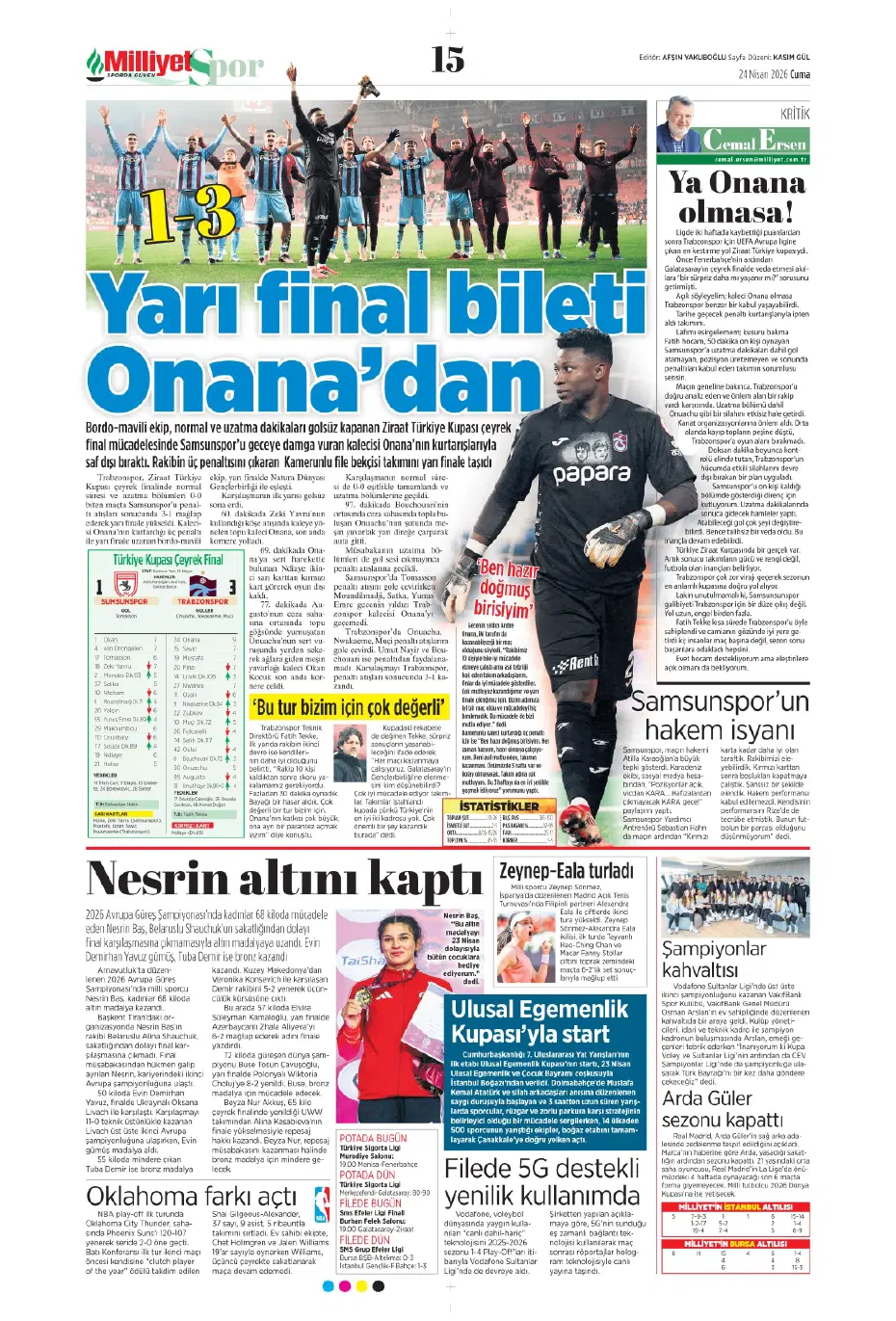 Ve Osimhen için kritik gün geldi çattı | Sporun manşetleri - 19