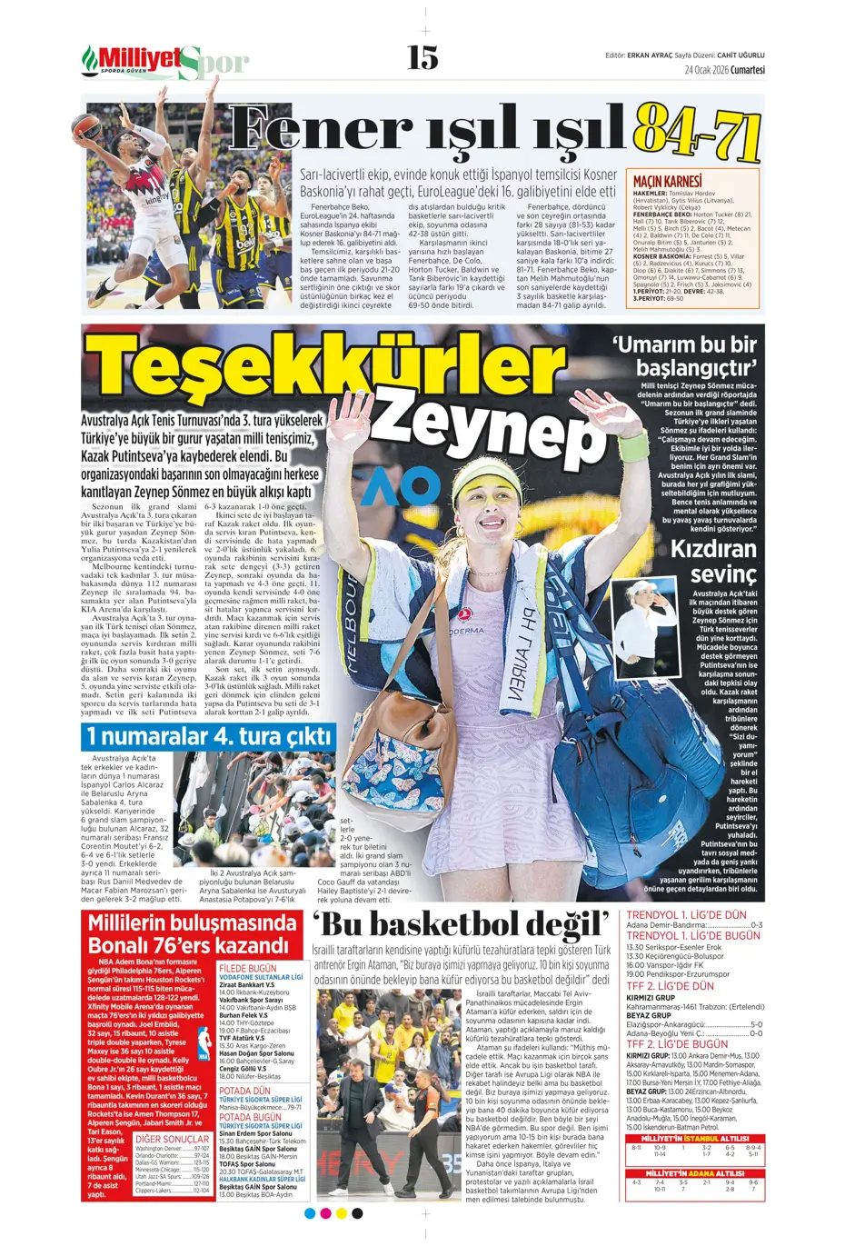 "Yaser Asprilla, Galatasaray'da" | Sporun manşetleri - 27