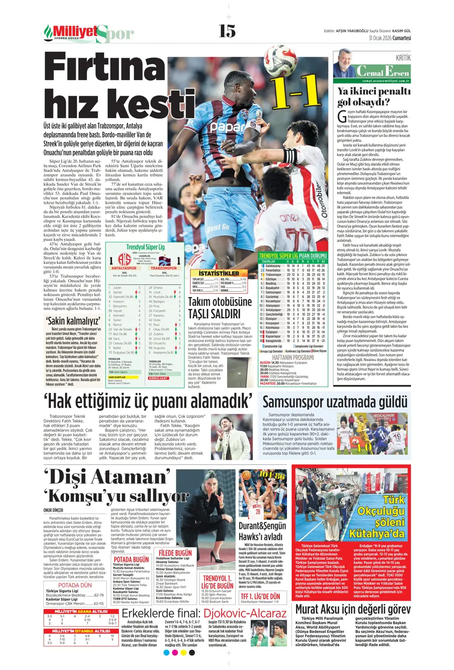 "Lookman, Fenerbahçe'de" | Sporun manşetleri - 24