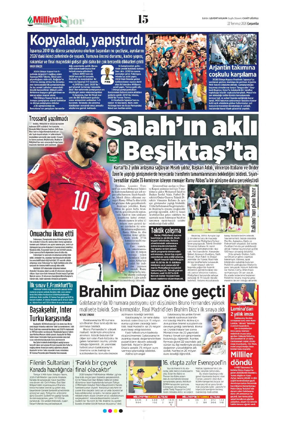 Ollie Watkins Fenerbahçe'ye geliyor | Sporun manşetleri - 9 Ollie Watkins Fenerbahçe'ye geliyor | Sporun manşetleri - 9