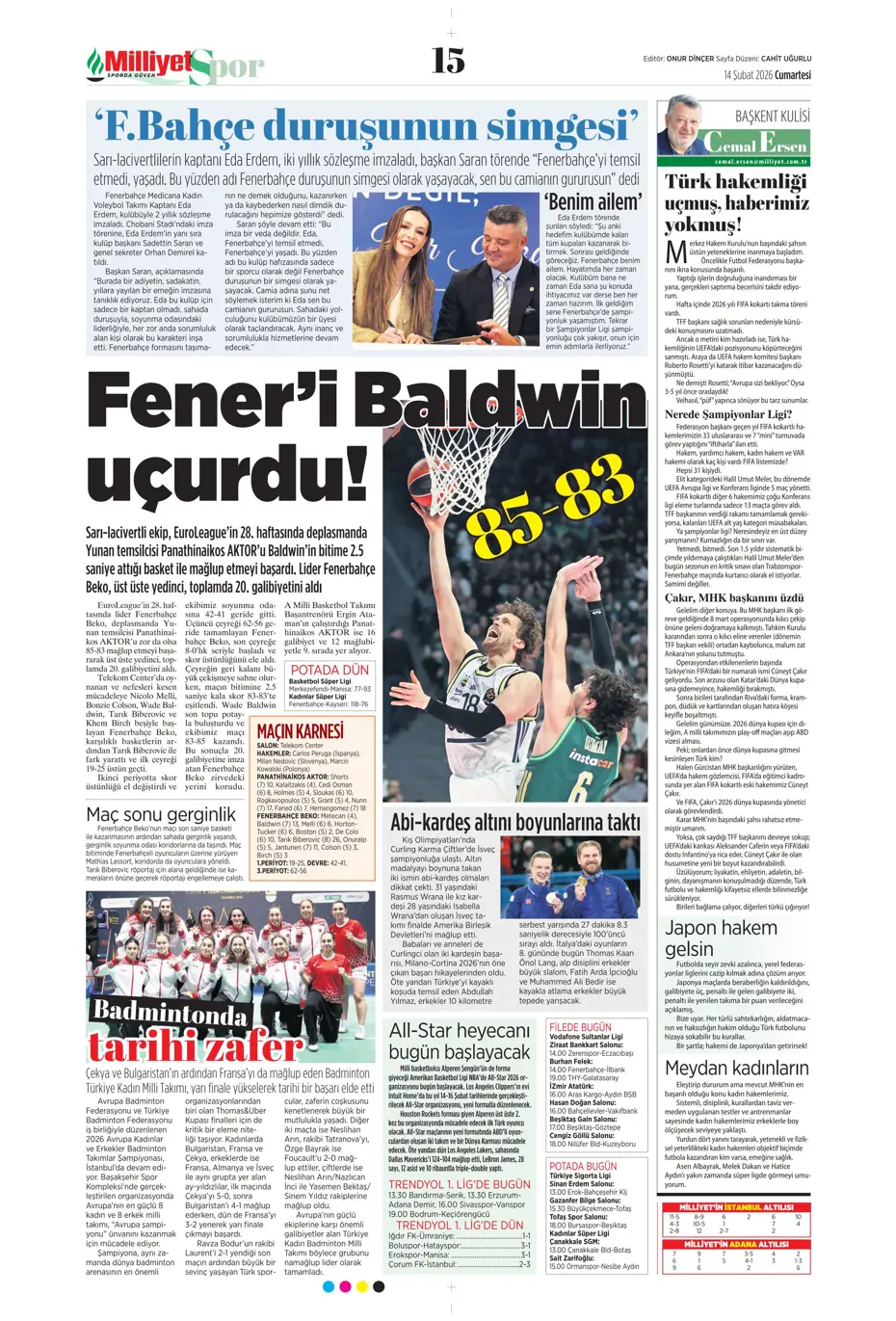 "Tedesco'dan Kerem Aktürkoğlu ve Musaba için flaş karar" | Sporun manşetleri - 26 "Tedesco'dan Kerem Aktürkoğlu ve Musaba için flaş karar" | Sporun manşetleri - 26