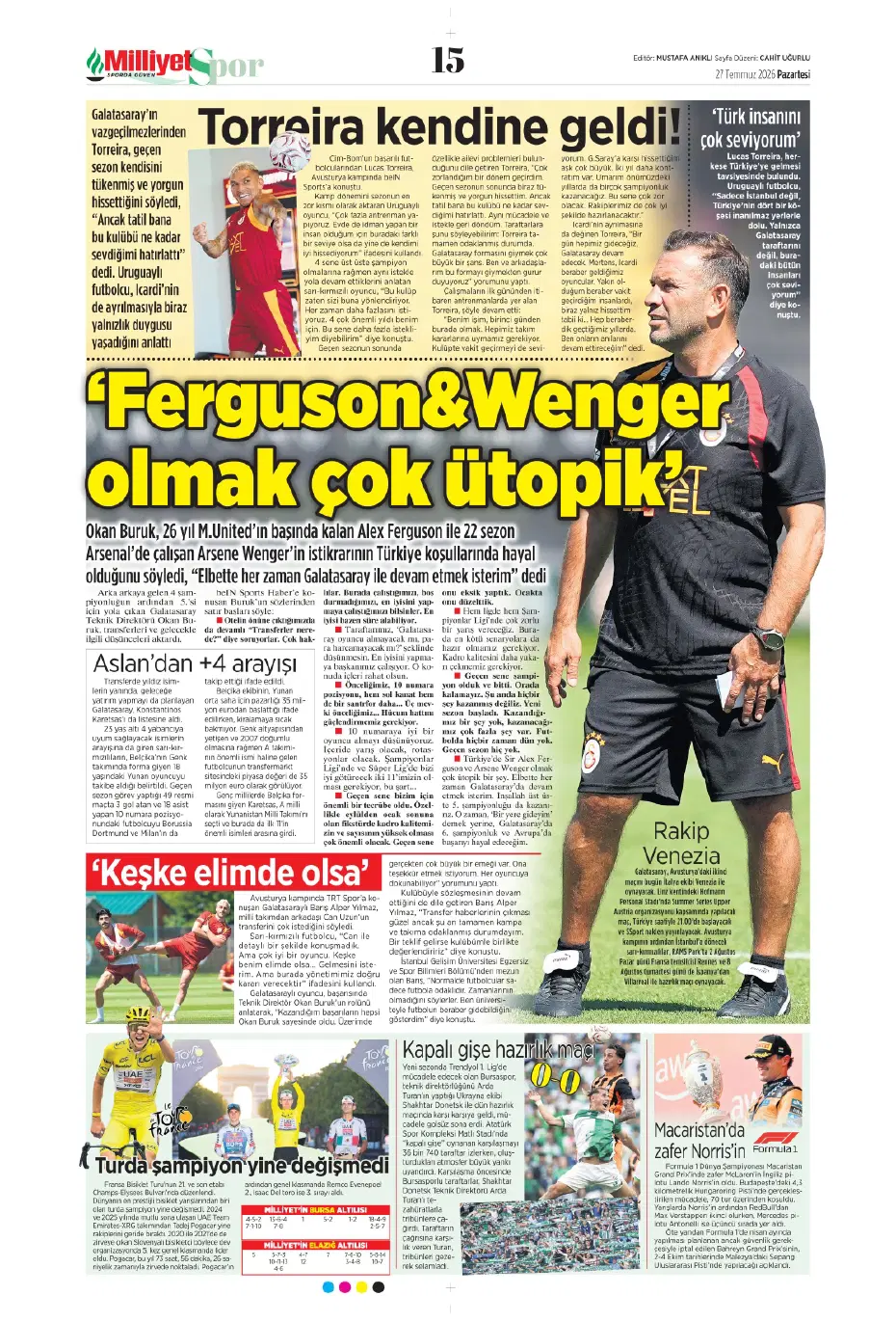 Transferde Günay Güvenç bombası patlamak üzere | Sporun manşetleri - 9