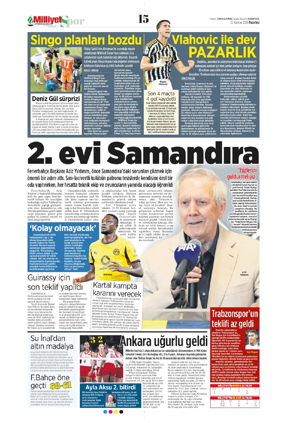 İsmail Kartal'dan Sidiki Cherif'le ilgili karar çıktı | Sporun manşetleri - 20 İsmail Kartal'dan Sidiki Cherif'le ilgili karar çıktı | Sporun manşetleri - 20