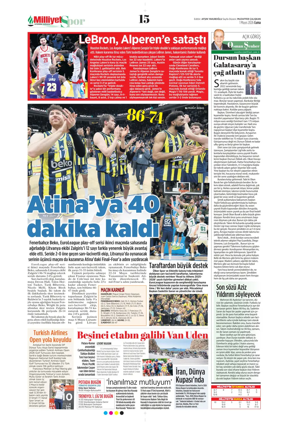 Fenerbahçe'den Salah bombası: Görüşme yapıldı | Sporun manşetleri - 20 Fenerbahçe'den Salah bombası: Görüşme yapıldı | Sporun manşetleri - 20