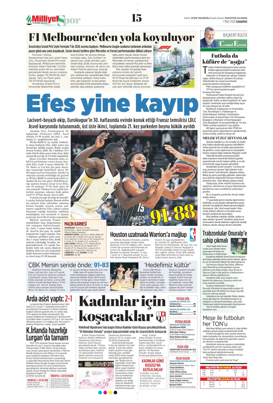 "Tedesco'ya Alman ve İtalyan markajı" | Sporun manşetleri - 26