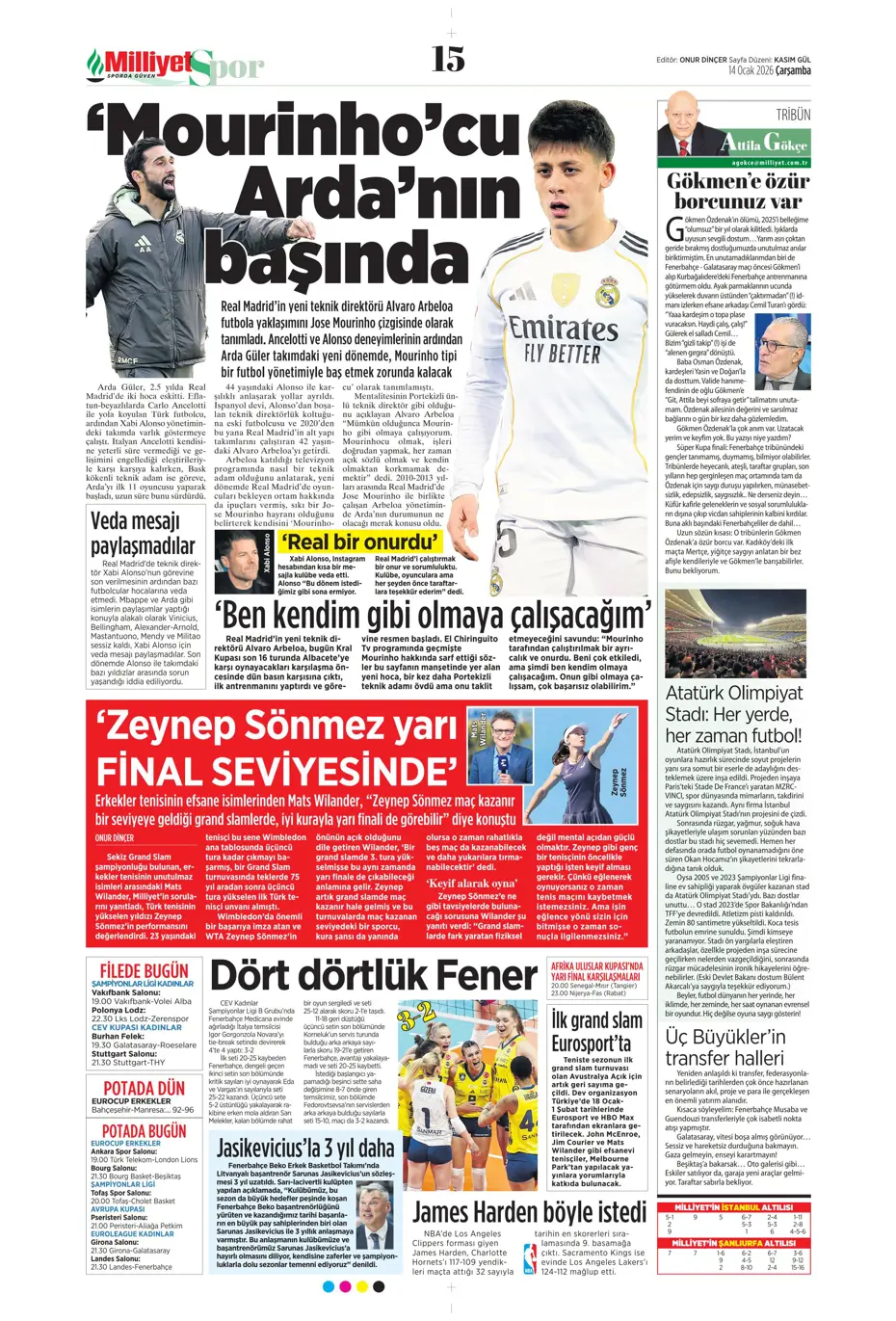 "N'Golo Kante Fenerbahçe'de" | Sporun manşetleri - 25