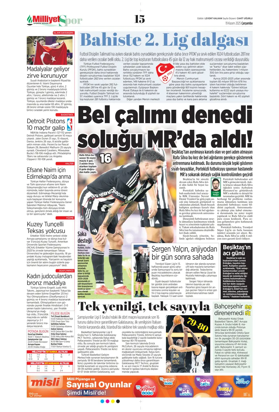 "Bizim Çocuklar Boğa'yı şişledi" | Sporun manşetleri - 13