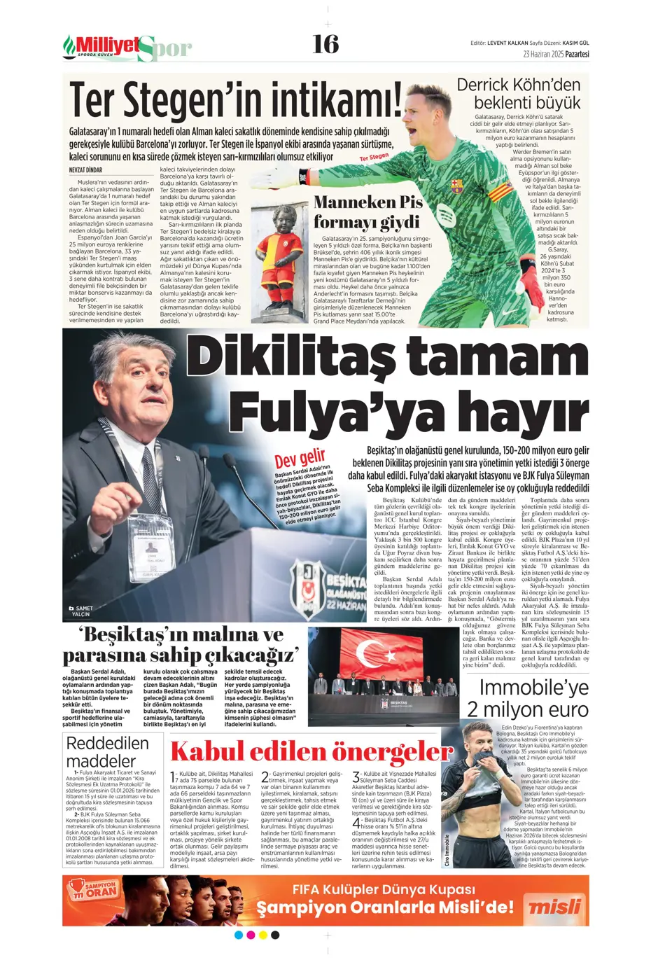 "Fenerbahçe'den Jadon Sancho bombası" | Sporun manşetleri - 14