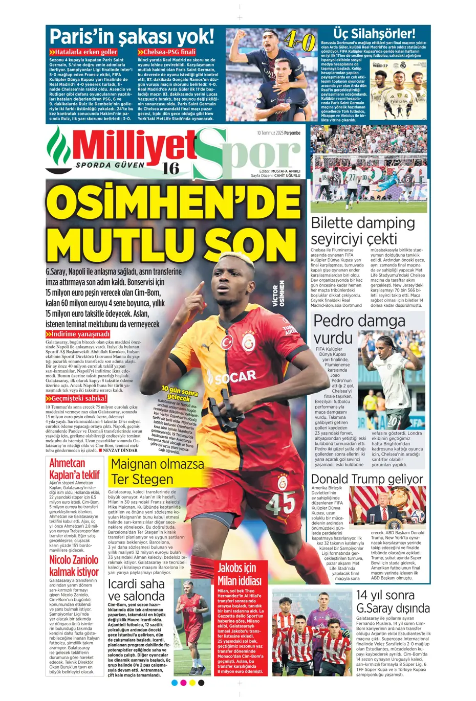 "Fenerbahçe'den Kerem Aktürkoğlu bombası" | Sporun manşetleri - 12