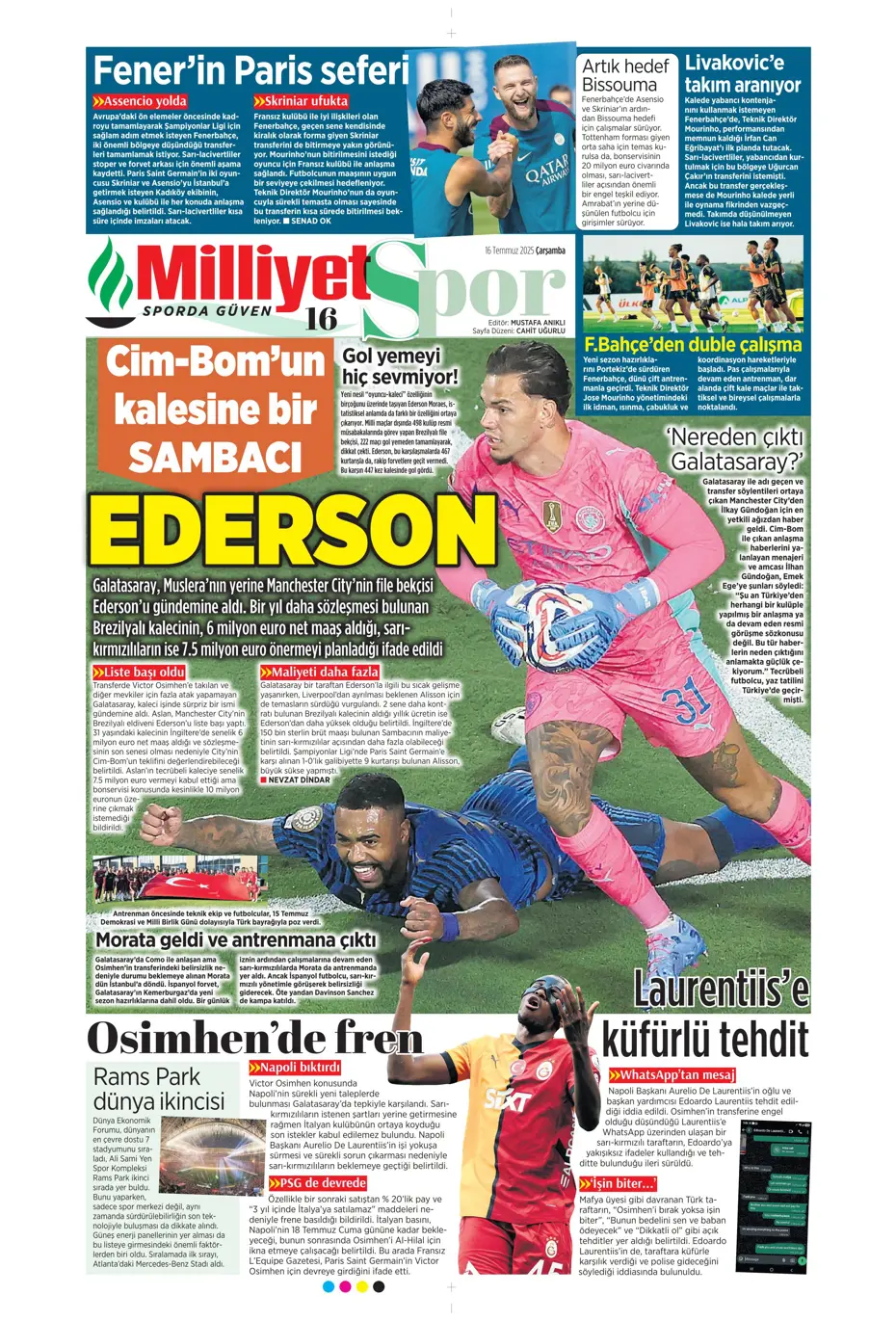 "Sofyan Amrabat'tan şok eden tavır" | Sporun manşetleri - 12