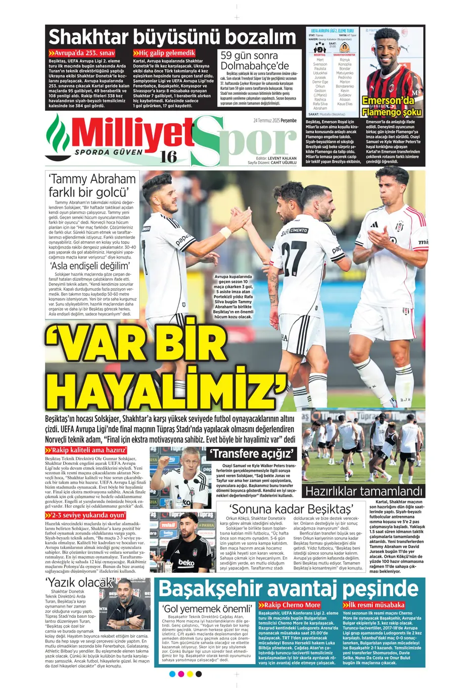 "Enzo Millot Aslan oluyor" | Sporun manşetleri - 19
