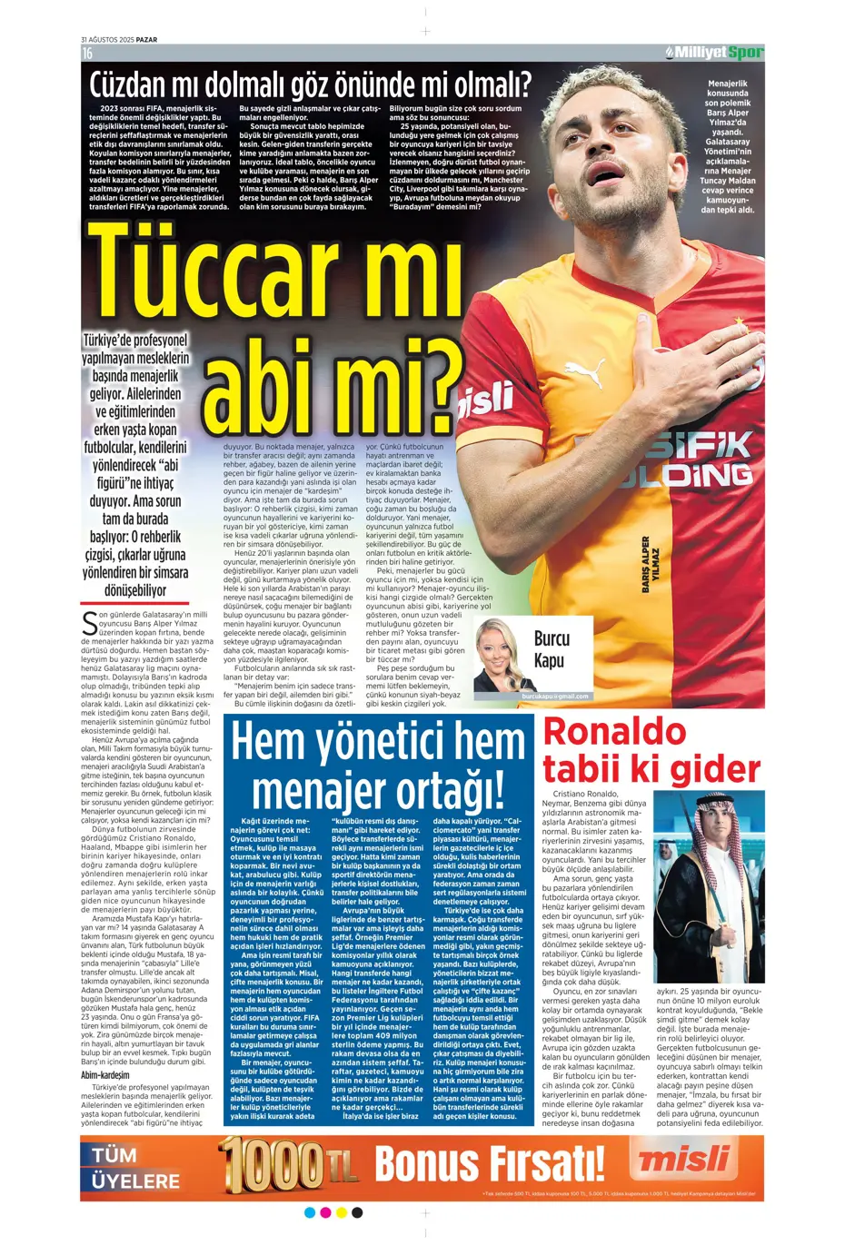 "Roger Schmidt'ten Fenerbahçe kararı" | Sporun manşetleri - 16