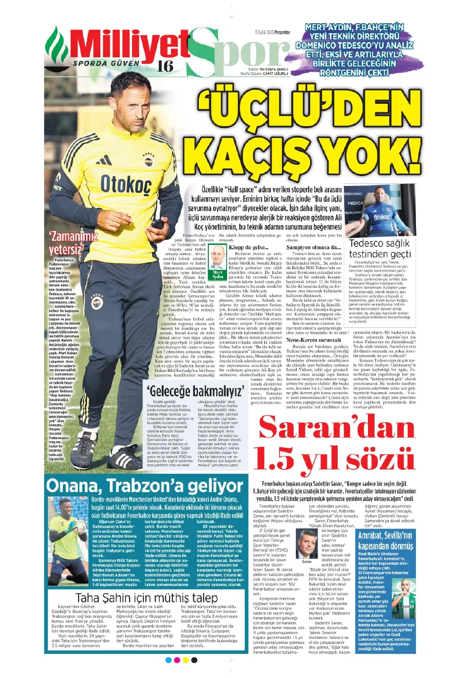 "Laporte ile mutlu son" | Sporun manşetleri - 13