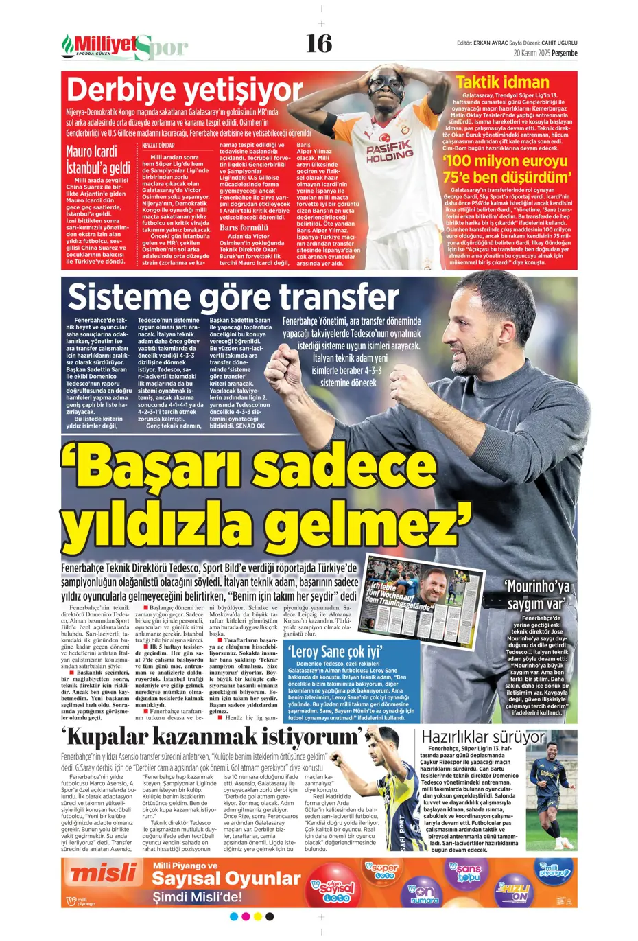 "Leao bombası" | Sporun manşetleri - 12