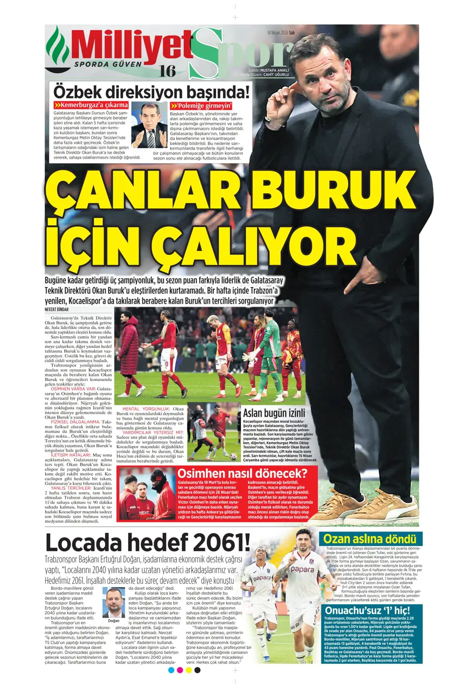 Tedesco takımdan ayrılmasına izin verdi, Fenerbahçe'ye veda ediyor | Sporun manşetleri - 39