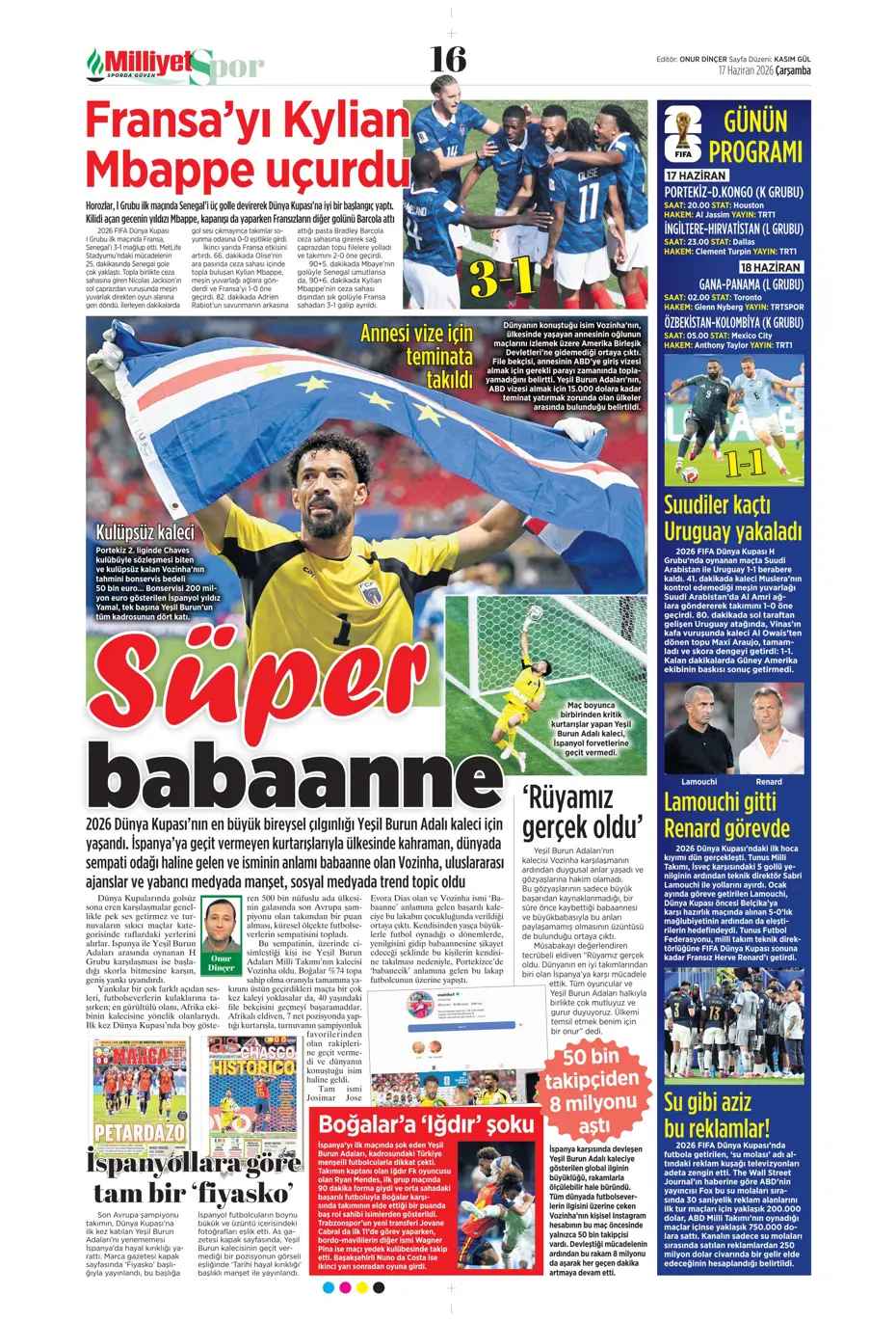 Fenerbahçe'de Oosterwolde dışında 3 ayrılık daha | Sporun manşetleri - 16