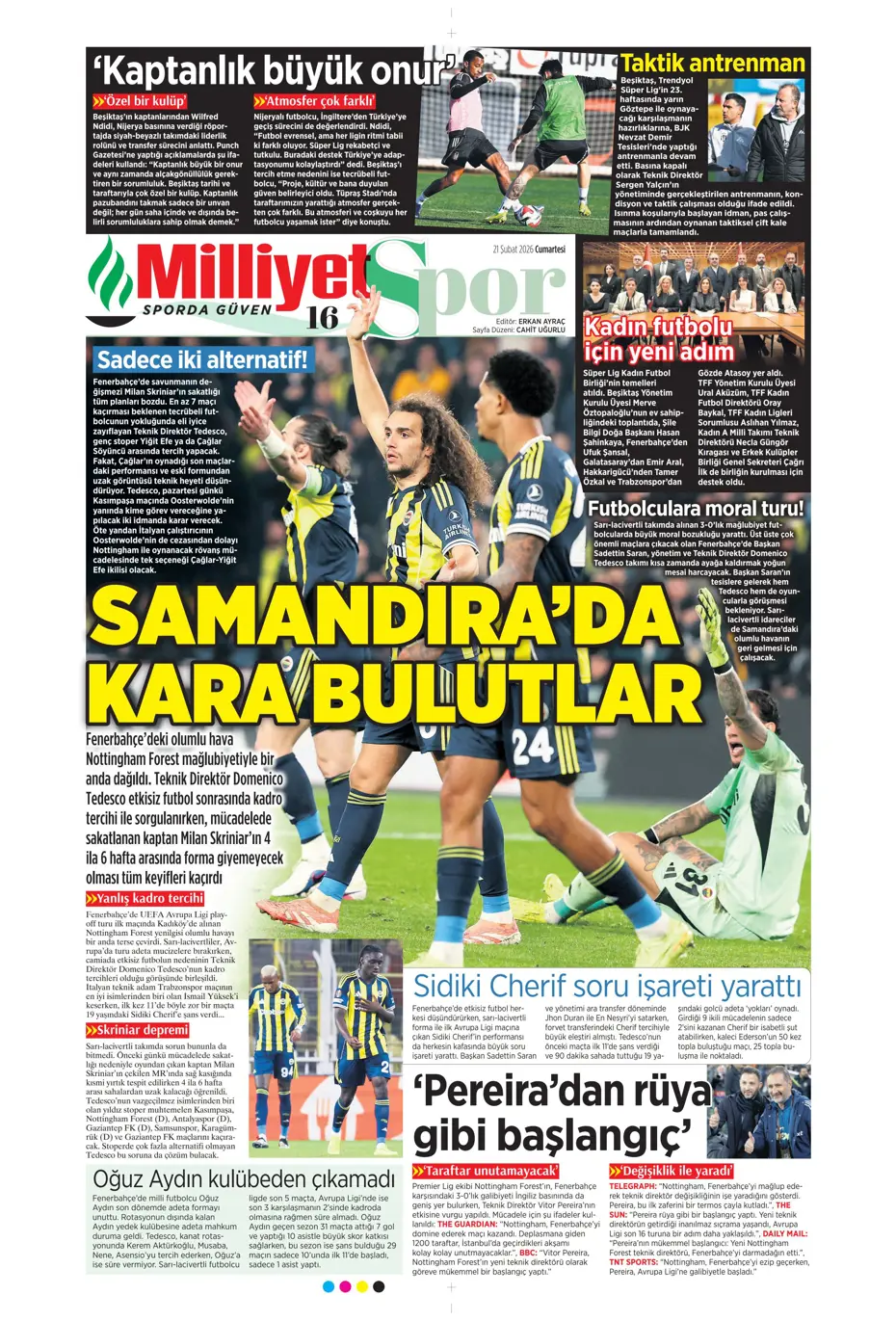 "İlk transfer Altay Bayındır" | Sporun manşetleri - 38