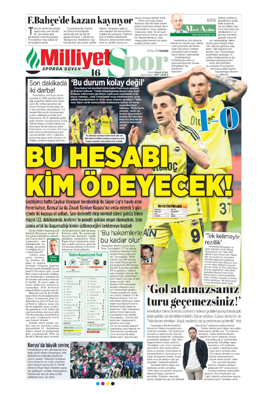 Kupa maçı sonrası Semedo'ya büyük tepki | Sporun manşetleri - 21