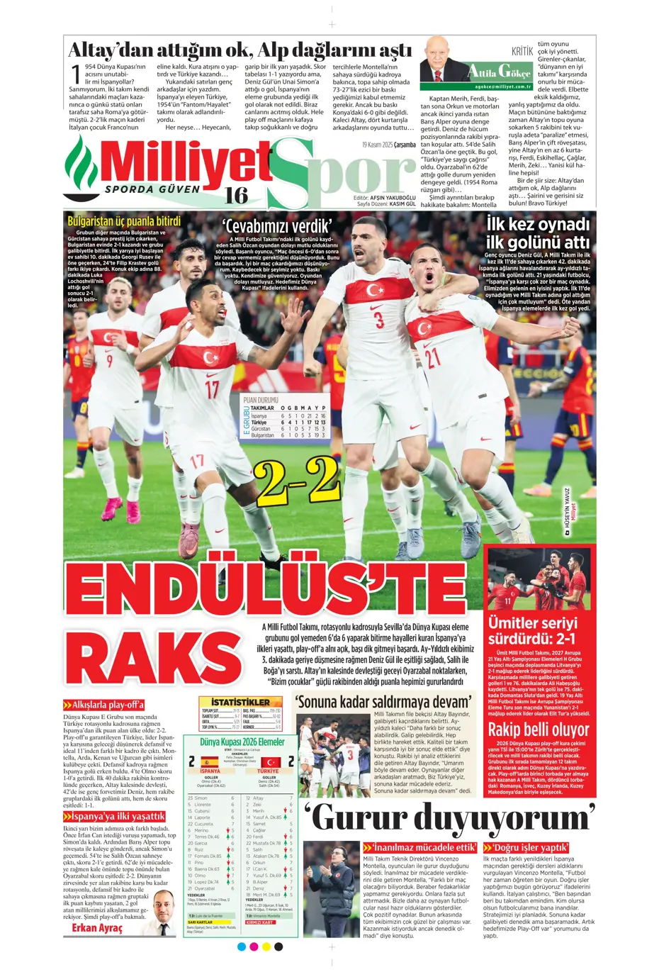 "Bizim Çocuklar Boğa'yı şişledi" | Sporun manşetleri - 12