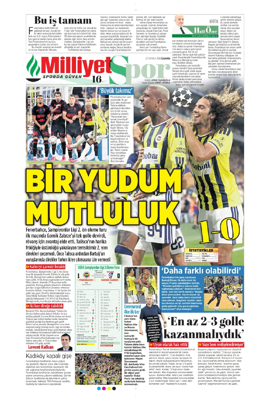 Ollie Watkins Fenerbahçe'ye geliyor | Sporun manşetleri - 18 Ollie Watkins Fenerbahçe'ye geliyor | Sporun manşetleri - 18