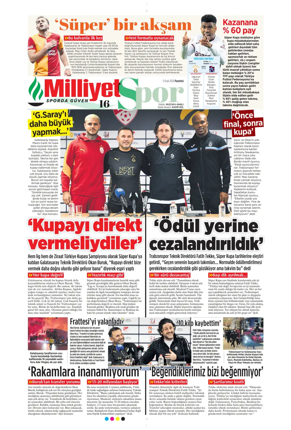 "Fenerbahçe'ye yeni yılın ilk piyangosu Sofyan Amrabat'tan" | Sporun manşetleri - 33