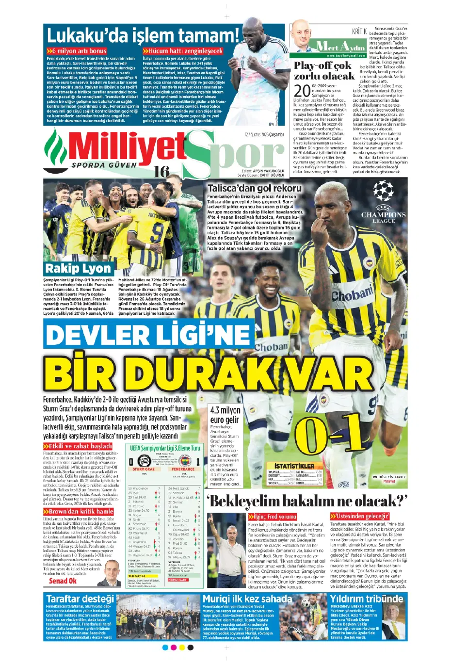 Fred'in hemen ardından bir veda daha geliyor! Yerine gelecek isim çoktan belli | Sporun manşetleri - 22 Fred'in hemen ardından bir veda daha geliyor! Yerine gelecek isim çoktan belli | Sporun manşetleri - 22