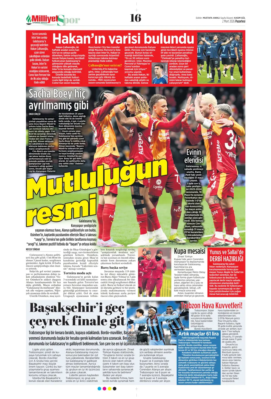 "Galatasaray'dan daha şimdiden Sacha Boey'la ilgili karar çıktı" | Sporun manşetleri - 35