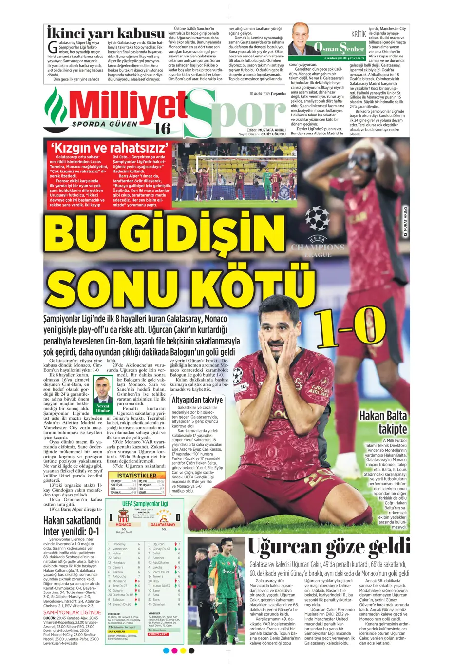 "Galatasaray 10 saniyede yıkıldı" | Sporun manşetleri - 33