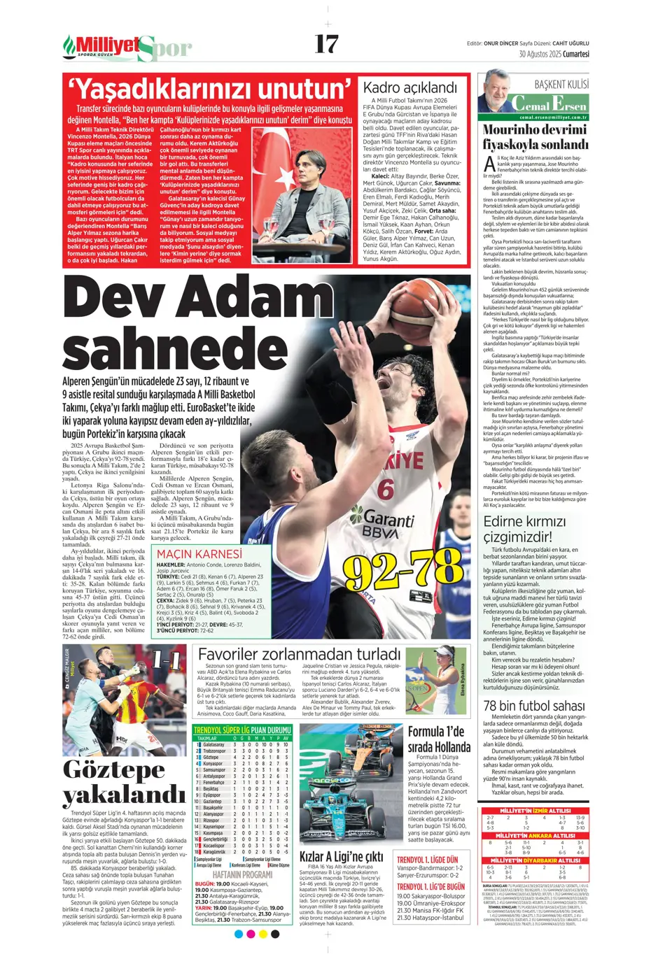 "Jose Mourinho'nun yerine 4 aday" | Sporun manşetleri - 14