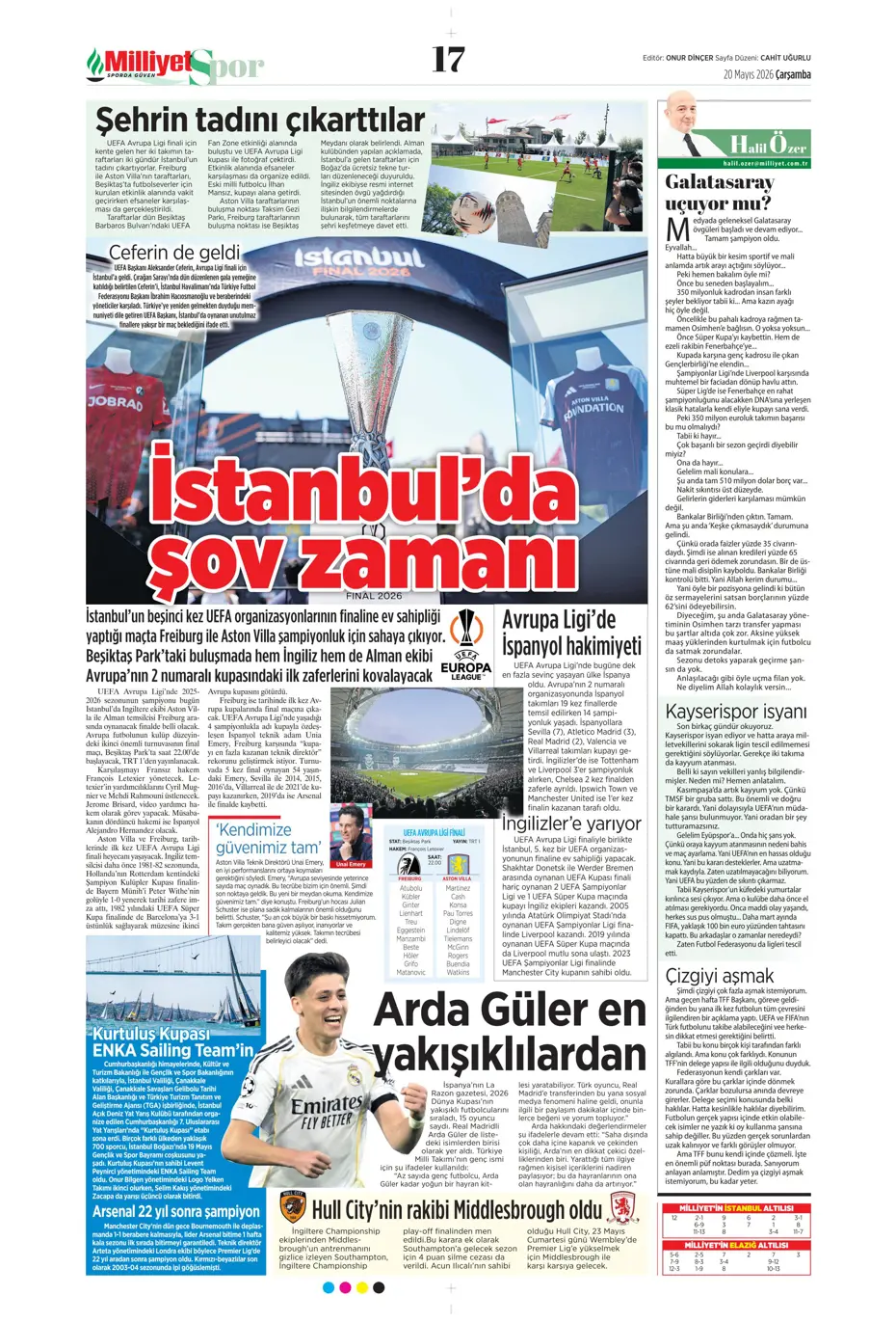 Conte yanında dünyaca ünlü yıldızı da Fenerbahçe'ye getiriyor | Sporun manşetleri - 29