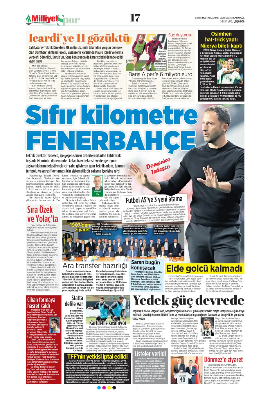 "Gürcistan'a dünyayı dar ettik" | Sporun manşetleri - 13