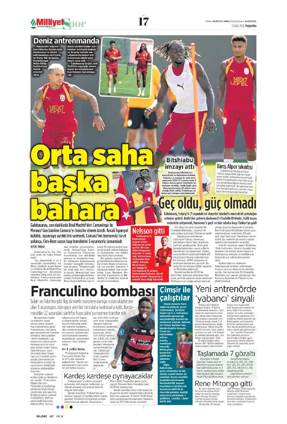 Can Uzun derken 2 isim daha! Fenerbahçe'den son gün bombaları | Sporun manşetleri - 13 Can Uzun derken 2 isim daha! Fenerbahçe'den son gün bombaları | Sporun manşetleri - 13