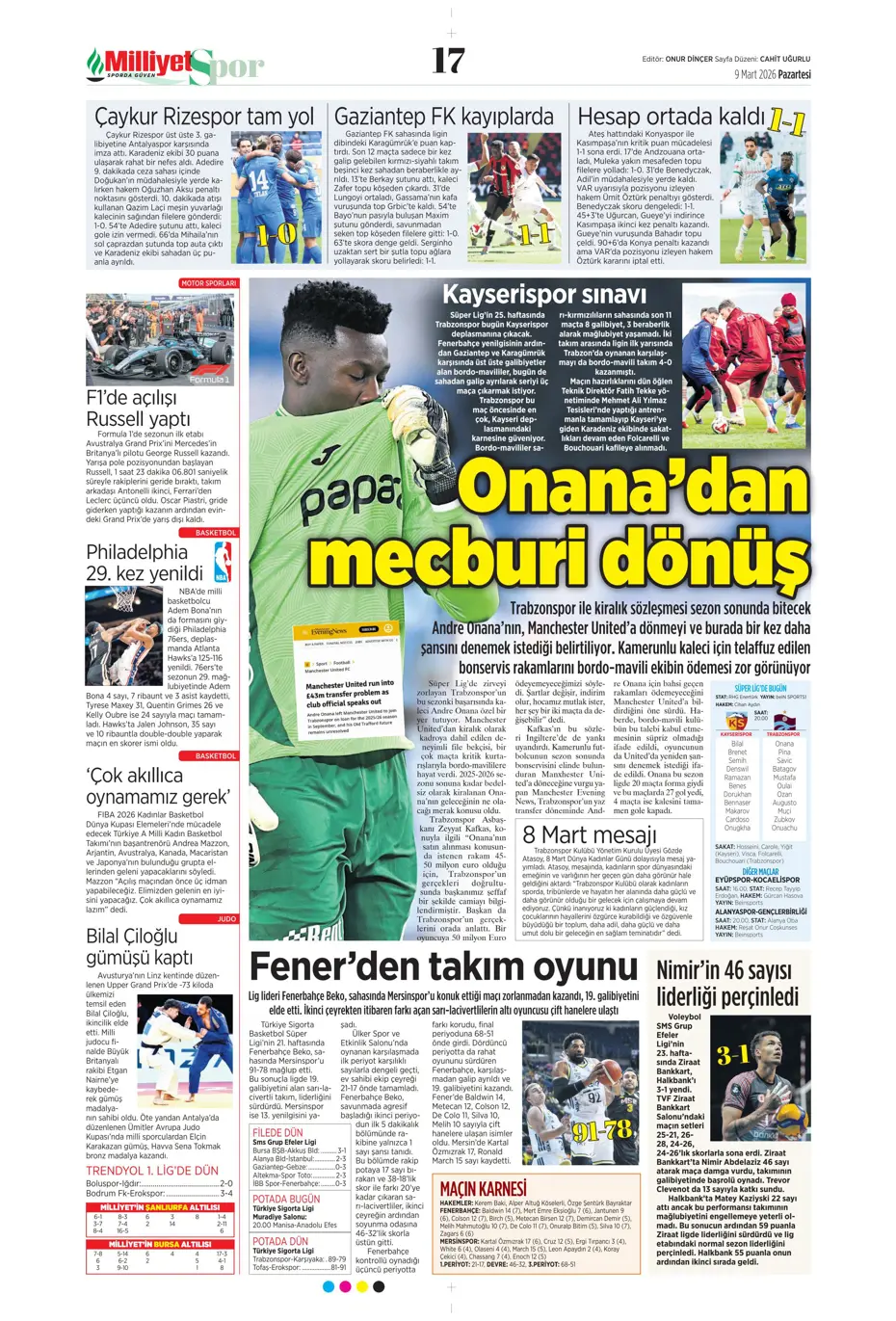 "Eller yukarı! Ben Cherif" | Sporun manşetleri - 32