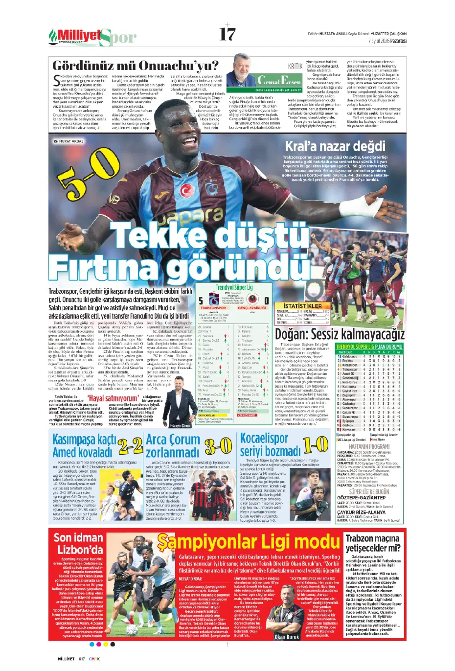 "İsmail Kartal'ın kader virajı" | Sporun manşetleri - 15