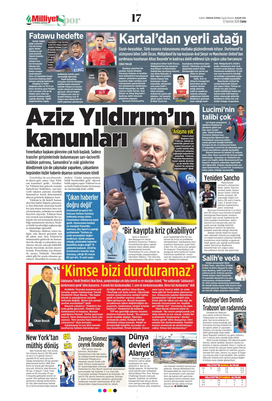 Salah'tan Fenerbahçe'ye yanıt geldi | Sporun manşetleri - 21