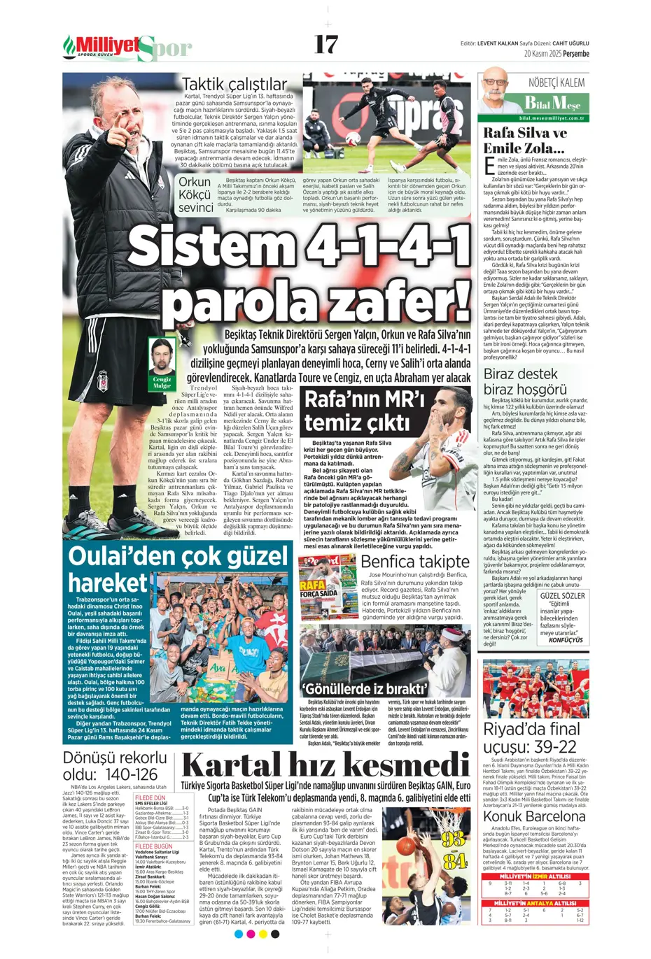 "Leao bombası" | Sporun manşetleri - 11