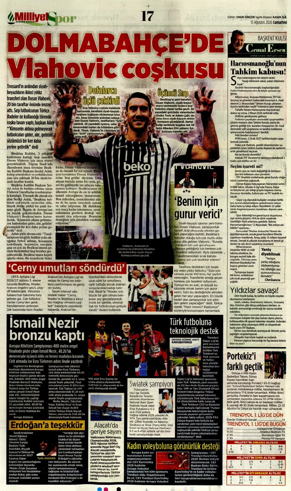 "Darwin Nunez geliyor" | Sporun manşetleri - 6 "Darwin Nunez geliyor" | Sporun manşetleri - 6